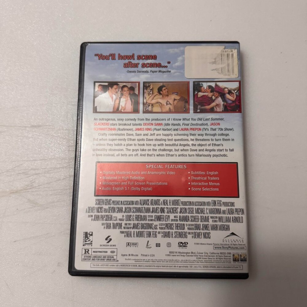 Slackers [DVD] Disc Tested, Working - Picture 2 of 3